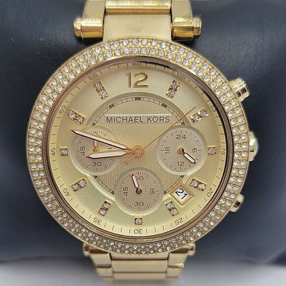 Michael Kors Parker MK5354 Womens Stainless Steel Analog Dial Quartz Watch BC749 - Picture 1 of 10